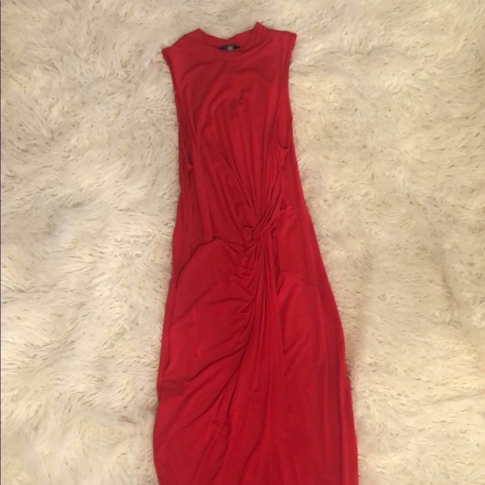 Red Knot Midi Dress